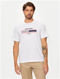 T-SHIRT SOUTH 12256784 ΛΕΥΚΟ STANDARD FIT JACK & JONES από το MODIVO