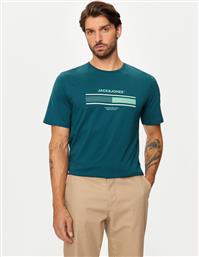 T-SHIRT SOUTH 12256784 ΠΡΑΣΙΝΟ STANDARD FIT JACK & JONES από το MODIVO