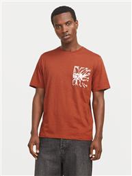 T-SHIRT SPLIT 12272995 ΚΑΦΕ REGULAR FIT JACK & JONES