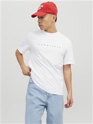 T-SHIRT STAR 12234746 ΛΕΥΚΟ RELAXED FIT JACK & JONES