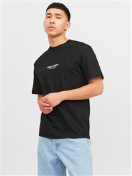 T-SHIRT VESTERBRO 12240121 ΜΑΥΡΟ RELAXED FIT JACK & JONES