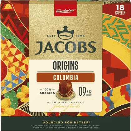 ΚΑΨΟΥΛΕΣ ΚΑΦΕ ESPRESSO ORIGINS COLOMBIA 18X5.2G JACOBS