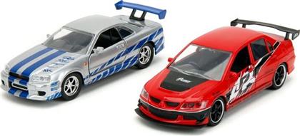 FAST & FURIOUS LEGACY ΟΧΗΜΑ MITSUBISHI & NISSAN 1:32 2ΤΜΧ (253202019) JADA