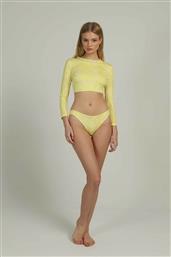 ΓΥΝΑΙΚΕΙΟ CROP TOP ΜΕ ΜΑΚΡΥ ΜΑΝΙΚΙ - JV25/214 ΚΙΤΡΙΝΟ JADE V TALES
