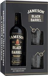 ΟΥΙΣΚΙ BLACK BARREL 700ML + ΠΟΤΗΡΙΑ ΔΩΡΟ JAMESON