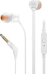 TUNE 110 IN-EAR HEADPHONES WITH MICROPHONE WHITE JBL από το e-SHOP