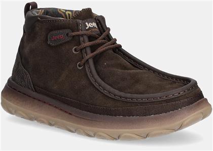 ΚΛΕΙΣΤΑ ΠΑΠΟΥΤΣΙΑ KAUAI WALLABEE MID SUEDE ΧΡΩΜΑ: ΚΑΦΕ, JM52041A JEEP