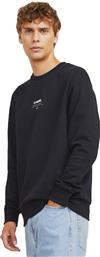 JREBLINO SWEAT CREW NECK 12268877-BLACK ΜΑΥΡΟ JJ REBEL