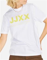 JJXX ΜΠΛΟΥΖΑ JXANNA SS REG EVERY SMALL LOGO TEE NOOS 12206974-BRIGHT WHITE LIMEADE YELLOW JACK & JONES