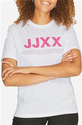 JJXX ΜΠΛΟΥΖΑ JXANNA SS REG EVERY SMALL LOGO TEE NOOS 12206974-BRIGHT WHITE ROS ORCHID JACK & JONES