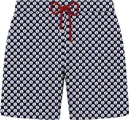 ΑΝΔΡΙΚΟ ΜΑΓΙΟ ΣΟΡΤΣ ΜΕ ALL-OVER PRINT ''ANCHOR'' - JFSSSWL117-ANCHOR ΜΠΛΕ ΣΚΟΥΡΟ JOHN FRANK