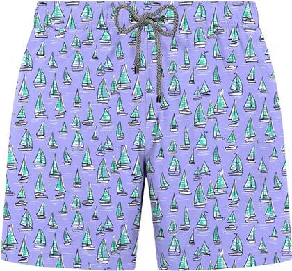 ΑΝΔΡΙΚΟ ΜΑΓΙΟ ΣΟΡΤΣ ΜΕ ALL-OVER PRINT ''SHIP PURPLE'' - JFSSSWL98-SHIP PUR ΛΙΛΑ JOHN FRANK