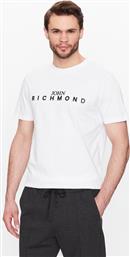 T-SHIRT MAICON RMP23231TS ΛΕΥΚΟ REGULAR FIT JOHN RICHMOND από το MODIVO