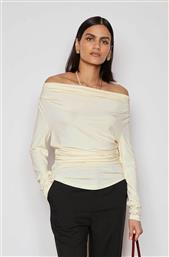 ΓΥΝΑΙΚΕΙΑ ΜΠΛΟΥΖΑ ΜΟΝΟΧΡΩΜΗ ΝΤΡΑΠΕ ''JASMIN'' - JASMINE/BLOUSE/FW24 ΚΡΕΜ JOVONNA LONDON