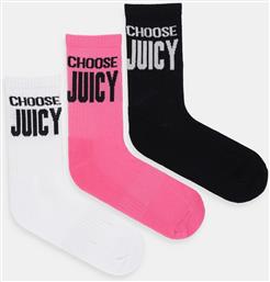 ΚΑΛΤΣΕΣ 3-PACK ΧΡΩΜΑ: ΡΟΖ, JCAXS125707 JUICY COUTURE