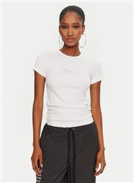 T-SHIRT DOT RUCHED JCWCT24311 ΛΕΥΚΟ SLIM FIT JUICY COUTURE