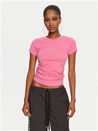 T-SHIRT DOT RUCHED JCWCT24311 ΡΟΖ SLIM FIT JUICY COUTURE