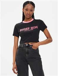 T-SHIRT DUMP HIM JCWCT23314 ΜΑΥΡΟ SLIM FIT JUICY COUTURE