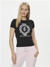 T-SHIRT HERITAGE CREST TEE JCWCT24337 ΜΑΥΡΟ SLIM FIT JUICY COUTURE
