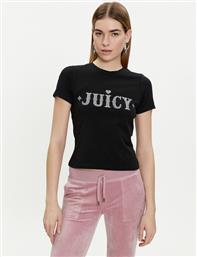 T-SHIRT RYDER RODEO JCBCT223826 ΜΑΥΡΟ SLIM FIT JUICY COUTURE