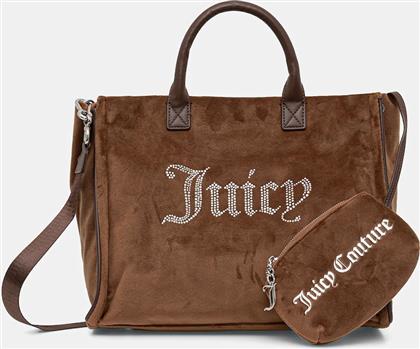 ΤΣΑΝΤΑ IRIS VELVET ΧΡΩΜΑ: ΚΑΦΕ, BIJIR8944WZC JUICY COUTURE