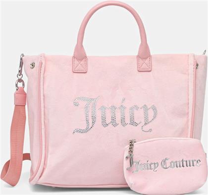 ΤΣΑΝΤΑ IRIS VELVET ΧΡΩΜΑ: ΡΟΖ, BIJIR8944WZC JUICY COUTURE
