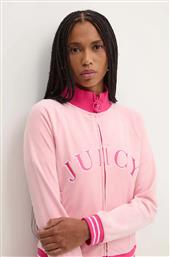 ΒΕΛΟΥΔΙΝΗ ΜΠΛΟΥΖΑ TANYA TRACKTOP ΧΡΩΜΑ: ΡΟΖ, JCSCT224417 JUICY COUTURE