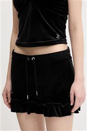 ΒΕΛΟΥΔΙΝΗ ΦΟΥΣΤΑ RUFFLE ΧΡΩΜΑ: ΜΑΥΡΟ, JCWGS125328 JUICY COUTURE