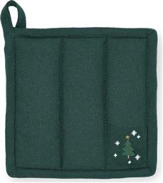 ΓΑΝΤΙ ΚΟΥΖΙΝΑΣ ΑΠΟ ΒΑΜΒΑΚΙ CHRISTMAS FABLE 22 X 22 CM ΧΡΩΜΑ: ΠΡΑΣΙΝΟ JUNA