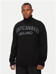 ΠΟΥΛΟΒΕΡ 77OAFM38 ΜΑΥΡΟ REGULAR FIT JUST CAVALLI