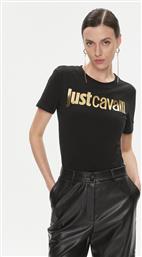 T-SHIRT 75PAHT00 ΜΑΥΡΟ REGULAR FIT JUST CAVALLI