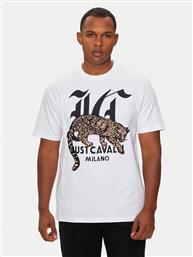 T-SHIRT 77OAHA02 ΛΕΥΚΟ REGULAR FIT JUST CAVALLI από το MODIVO