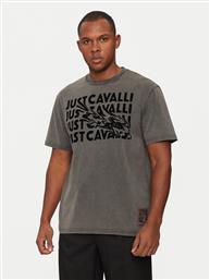 T-SHIRT 77OAHC05 ΜΑΥΡΟ REGULAR FIT JUST CAVALLI