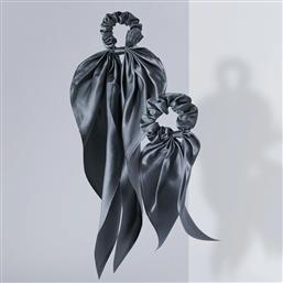 ΓΚΡΙ ΜΕΤΑΞΩΤΑ ΛΑΣΤΙΧΑΚΙΑ ΜΕ ΚΟΡΔΕΛΑ JUST SILK