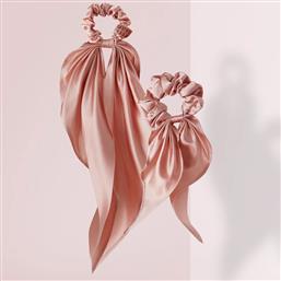 ΡΟΖ ΜΕΤΑΞΩΤΑ ΛΑΣΤΙΧΑΚΙΑ ΜΕ ΚΟΡΔΕΛΑ JUST SILK