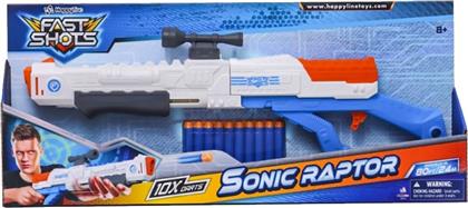 FAST SHOTS - SONIC RAPTOR WITH 1 FOAM DARTS, 590070 JUST TOYS