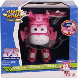 SUPER WINGS SUPERCHARGE DELUXE TRANSFORMING-4 ΣΧΕΔΙΑ (740430) JUST TOYS από το MOUSTAKAS