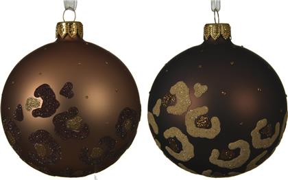 ΧΡΙΣΤΟΥΓΕΝΝΙΑΤΙΚΗ ΔΙΑΚΟΣΜΗΤΙΚΗ ΜΠΑΛΑ ΜΕ LEOPARD PRINT 8 CM - 050421 KAEMINGK