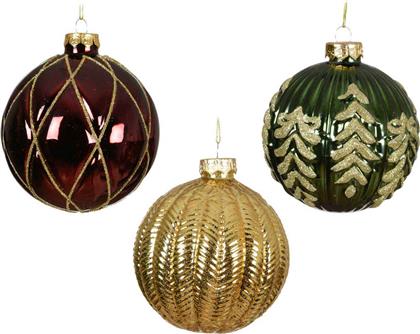 ΧΡΙΣΤΟΥΓΕΝΝΙΑΤΙΚΗ ΓΥΑΛΙΝΗ ΜΠΑΛΑ ''SHINY GLITTER'' 10 CM - 62855 KAEMINGK