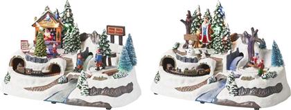 ΧΡΙΣΤΟΥΓΕΝΝΙΑΤΙΚΟ ΔΙΑΚΟΣΜΗΤΙΚΟ ΜΕ LED 19 X 31 X 20 CM - 481220 KAEMINGK