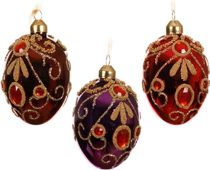 ΧΡΙΣΤΟΥΓΕΝΝΙΑΤΙΚΟ ΓΥΑΛΙΝΟ ΣΤΟΛΙΔΙ ''EGG'' 6 X 8 CM - 71170 KAEMINGK