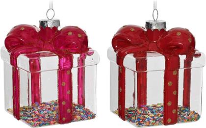 ΧΡΙΣΤΟΥΓΕΝΝΙΑΤΙΚΟ ΓΥΑΛΙΝΟ ΣΤΟΛΙΔΙ ''GIFTBOX'' 7,9 X 9,7 CM - 71372 KAEMINGK