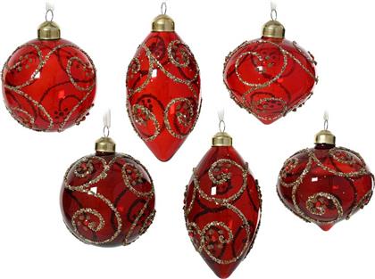 ΧΡΙΣΤΟΥΓΕΝΝΙΑΤΙΚΟ ΓΥΑΛΙΝΟ ΣΤΟΛΙΔΙ ''GLITTER SWIRLS'' 8 CM - 71286 KAEMINGK