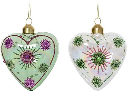 ΧΡΙΣΤΟΥΓΕΝΝΙΑΤΙΚΟ ΓΥΑΛΙΝΟ ΣΤΟΛΙΔΙ ''HEART'' 8 X 8 CM - 71182 KAEMINGK