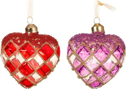 ΧΡΙΣΤΟΥΓΕΝΝΙΑΤΙΚΟ ΓΥΑΛΙΝΟ ΣΤΟΛΙΔΙ ''HEART'' 8 X 8 X 5 CM - 71177 KAEMINGK