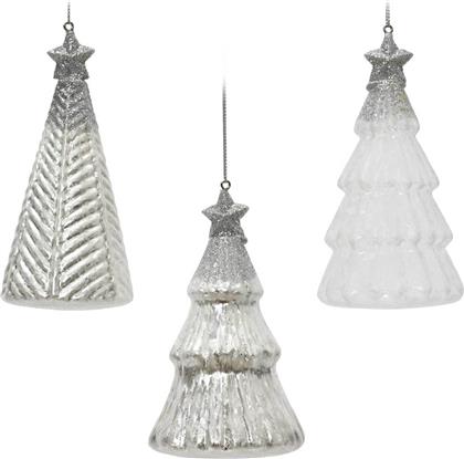 ΧΡΙΣΤΟΥΓΕΝΝΙΑΤΙΚΟ ΓΥΑΛΙΝΟ ΣΤΟΛΙΔΙ ''TREE WITH STAR ON TOP'' 6,7 X 12,6 CM - 121740 KAEMINGK