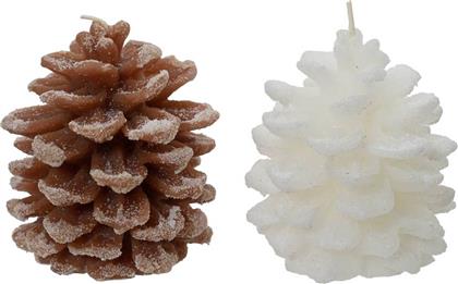 ΧΡΙΣΤΟΥΓΕΝΝΙΑΤΙΚΟ ΚΕΡΙ ''PINE CONE'' 8,8 X 8,8 X 9,5 CM - 740892 KAEMINGK