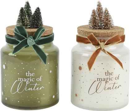 ΧΡΙΣΤΟΥΓΕΝΝΙΑΤΙΚΟ ΚΕΡΙ ΣΕ ΒΑΖΑΚΙ ''TREE & VELVET BOW'' 8,2 X 10 CM - 214708 KAEMINGK