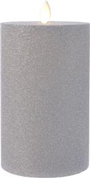 ΧΡΙΣΤΟΥΓΕΝΝΙΑΤΙΚΟ ΚΥΛΙΝΔΡΙΚΟ ΚΕΡΙ LED ΜΕ GLITTER 9 X 15 CM - 485295 KAEMINGK