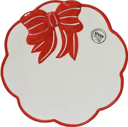 ΧΡΙΣΤΟΥΓΕΝΝΙΑΤΙΚΟ ΠΙΑΤΟ ΦΑΓΗΤΟΥ ''BOWS'' 24,5 X 24,5 X 3 CM - 538009 KAEMINGK